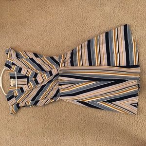 striped boutique dress